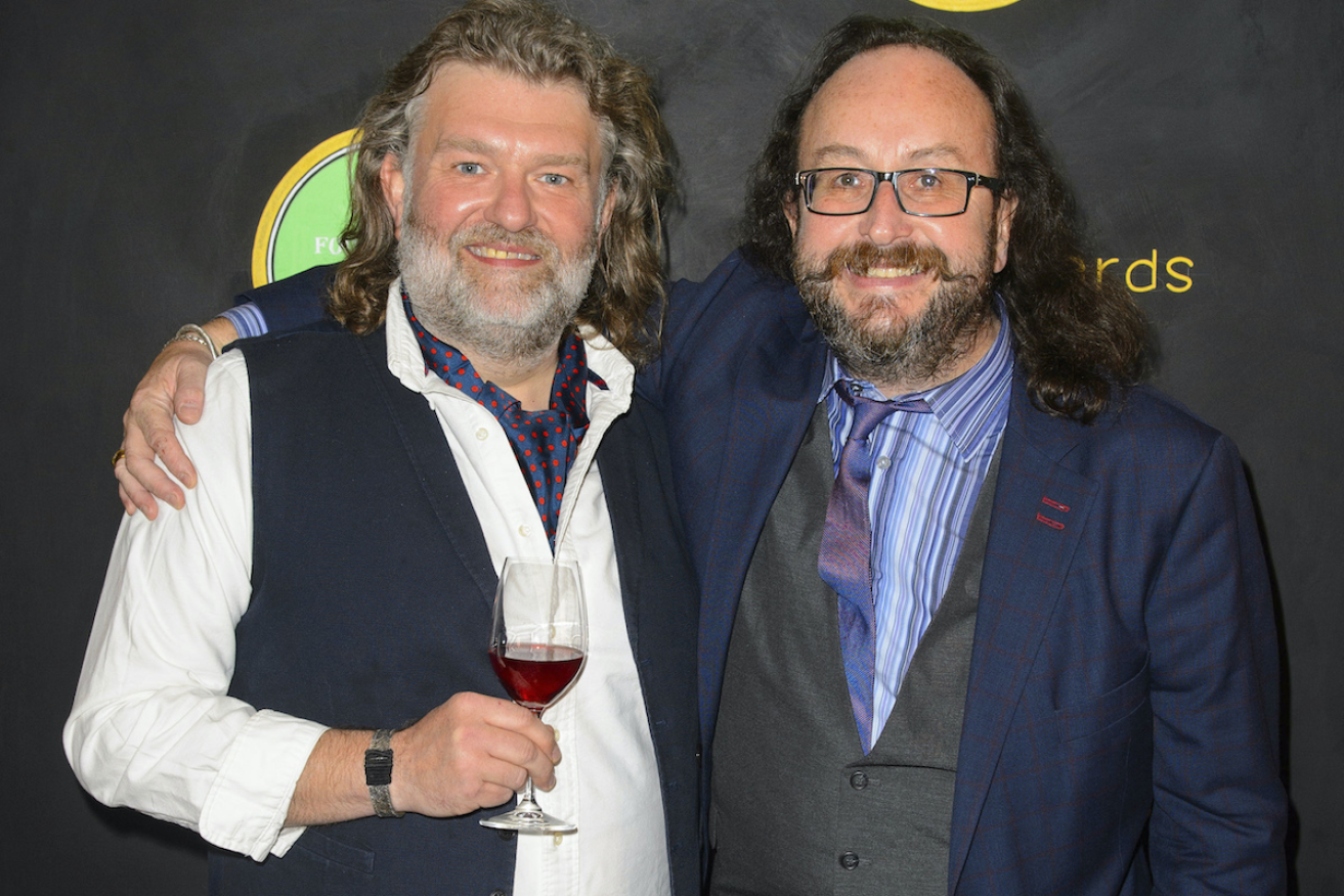  Dave Myers (right) with fellow Hairy Biker Si King. Myers has died of cancer aged 66. Photo: AAP