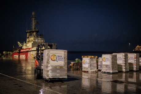 Food aid ship on mercy mission to Gaza