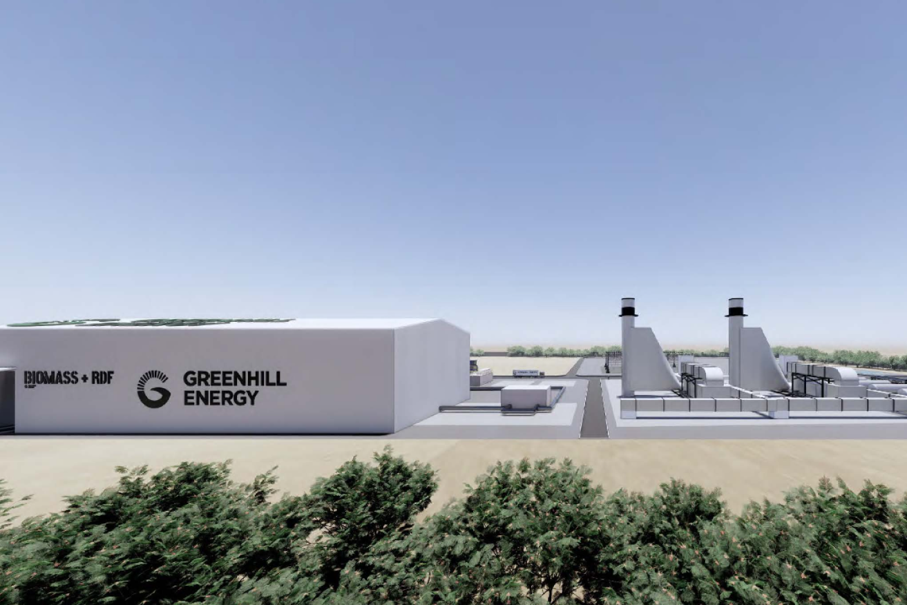 A render of Greenhill Energy's proposed centre at Tailem Bend. Photo: Supplied.