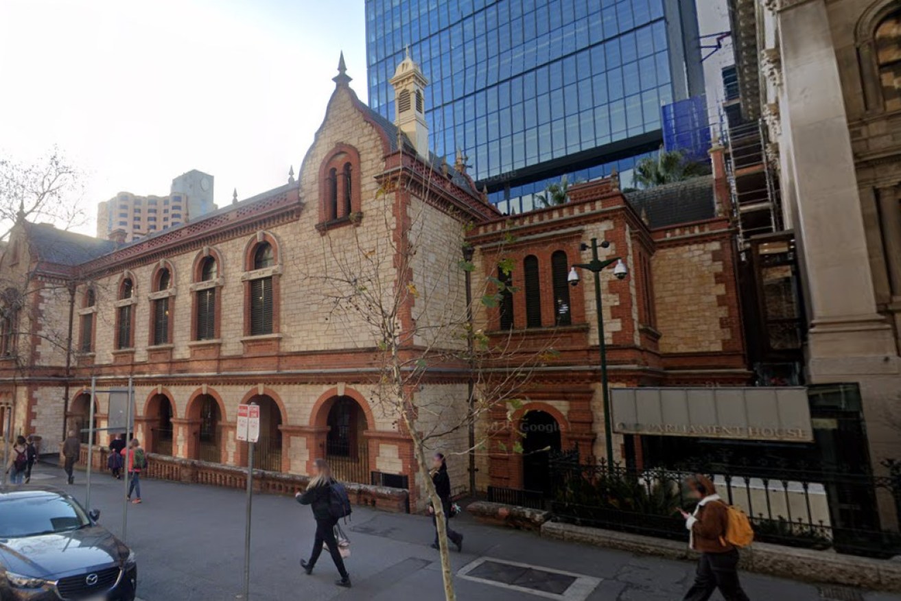 SA Museum leaders were questioned by a committee at Old Parliament House, while a protest is planned for Parliament House steps. Photo: Google Maps