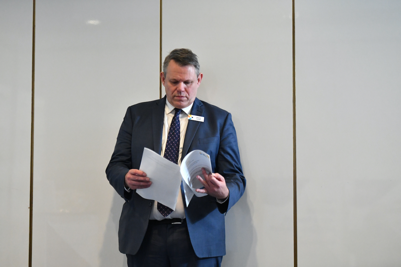 Australian Financial Complaints Authority's David Locke says financial hardship complaints rose by 25 per cent in 2023. Photo: AAP