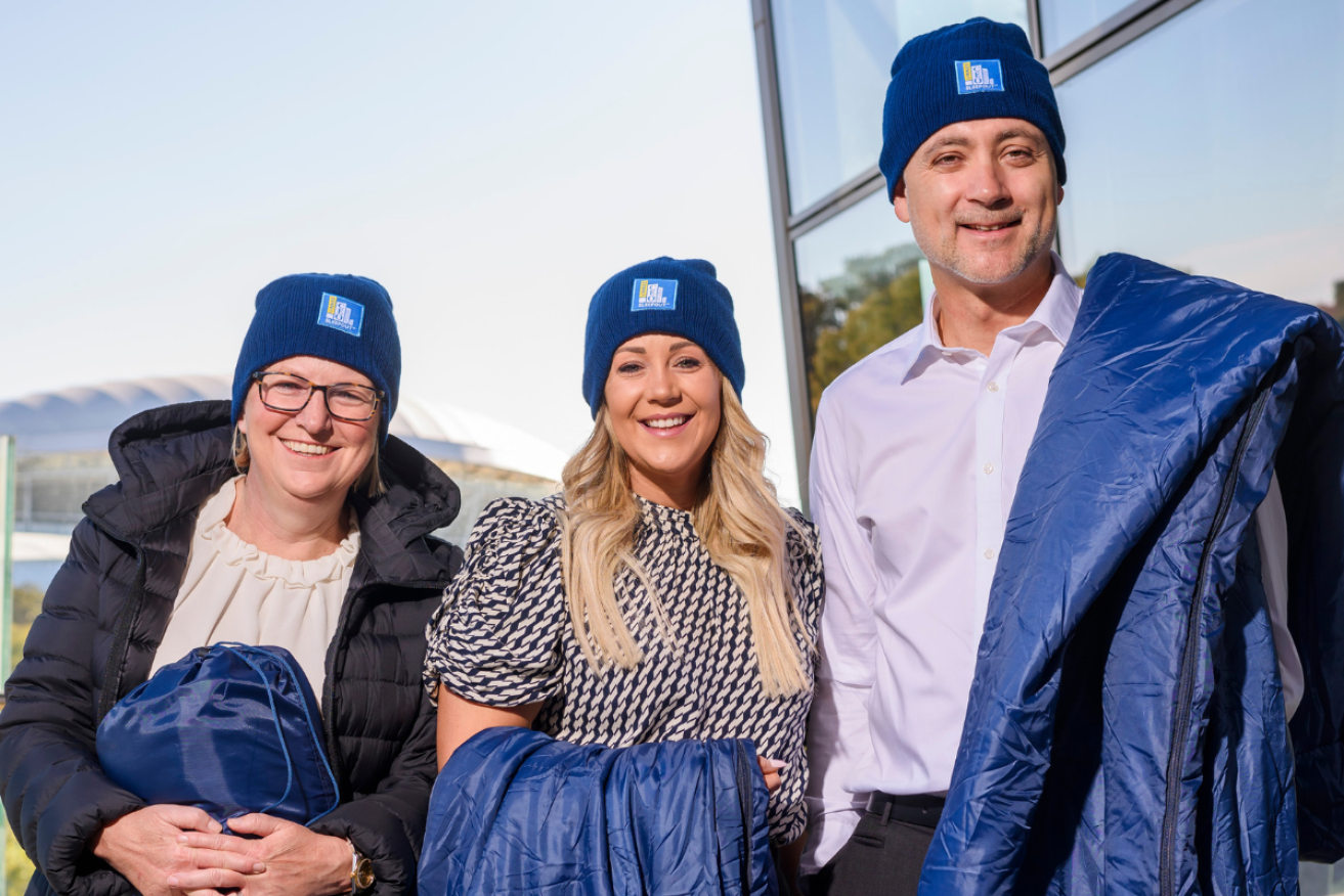 Adelaide Venue Management team - L-R Sarah Goldfinch, Kate Russo, Martin Radcliffe