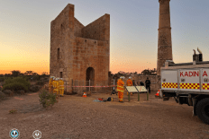 Puppy and owner rescued from Moonta mine shaft