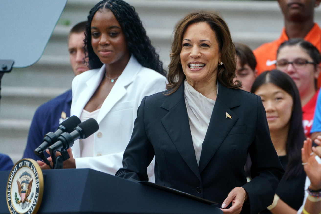 US Vice President Kamala Harris at a White House event on Monday. Photo: EPA