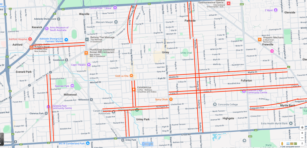 Unley Road speed limits