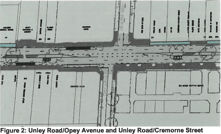 Unley Road median strip plan