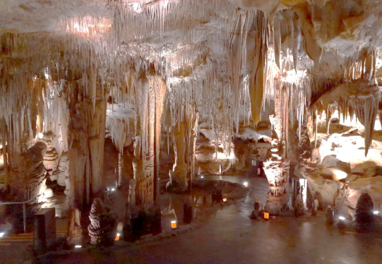 An aerial view of the Tantanoola Caves, which have been state heritage listed.